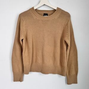 GAP Tan Cotton Crewneck Sweater Size XS